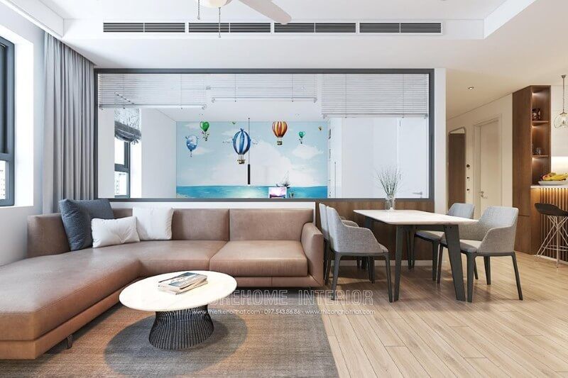 Trang trí nội thất phòng khách chung cư đơn giản nhưng đẹp mắt