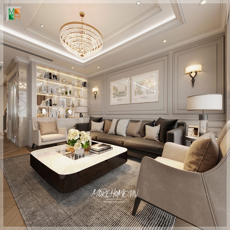 Gợi ý mẫu thiết kế phòng khách cho chung cư, nhà phố có diện tích nhỏ với nội thất cơ bản phong cách hiện đại