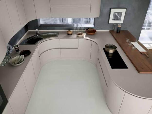 Tổng hợp những mẫu đá nhân tạo ốp bàn bếp